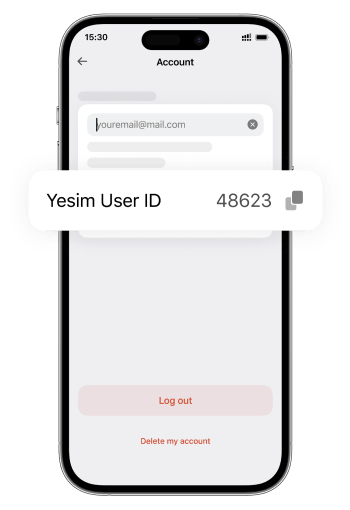 Entering User ID in the form